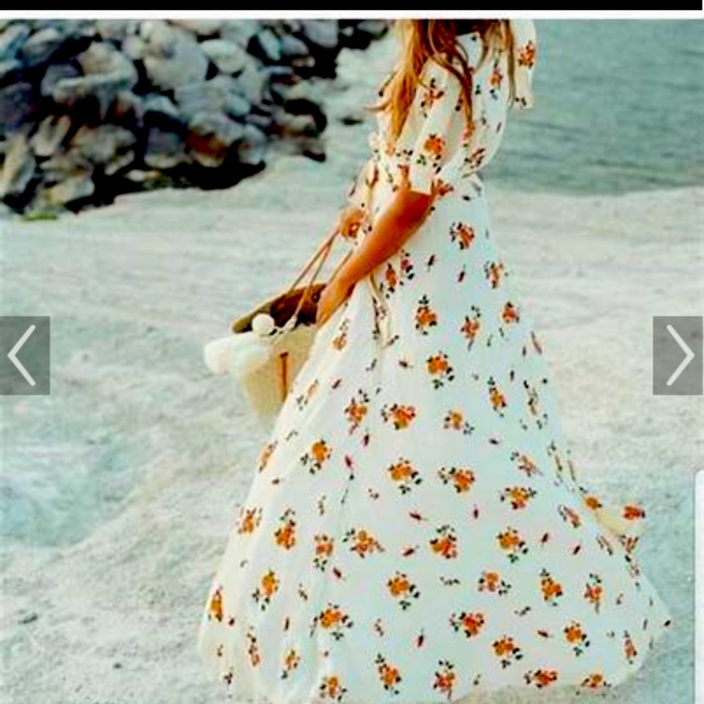 Privacy please floral maxi wrap dress